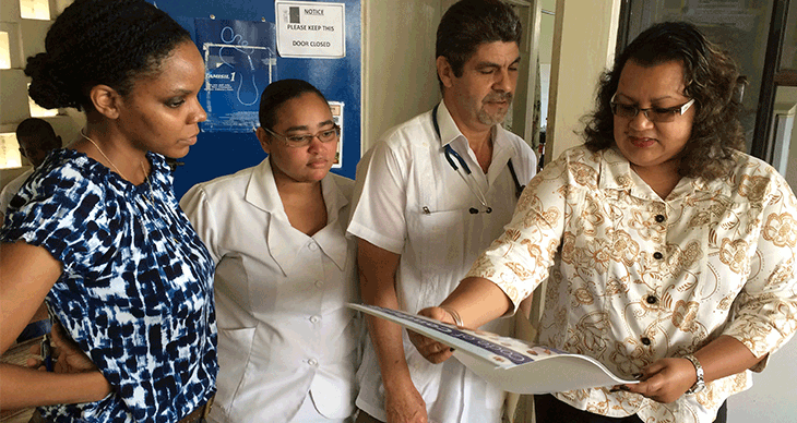 HPP staff training clinicians in jamaica