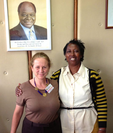 Image of Dr. Maryanne Ndonga and Jill Gay. Photo by Jill Gay/Health Policy Project