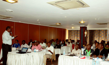 Image of workshop on Household Health Expenditure Survey in Nairobi, Kenya.