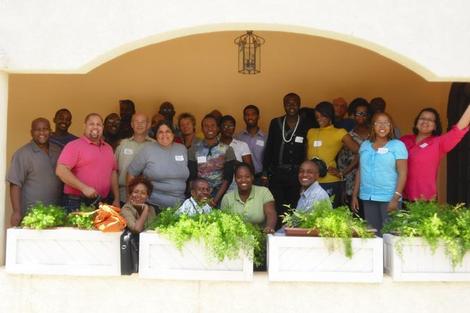 Image of participants at LGBT conference in Jamaica