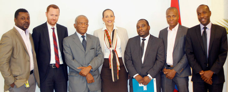 officials at the lauch of the anti-trafficking committee