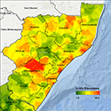 Kenya HIV prevalence rate map