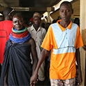 Mrs. Mary Maide and her son in Lodwar, Kenya, after he was circumcized. Photo by Elizabeth T. Robinson. 