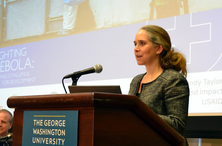 Wendy Taylor presents a keynote at the Global Health Mini-University.