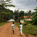 A street scene in Uganda