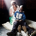 Patience Mapfumo, 37, from Zimbabwe, with her five-year-old son Josphat who was born HIV free.